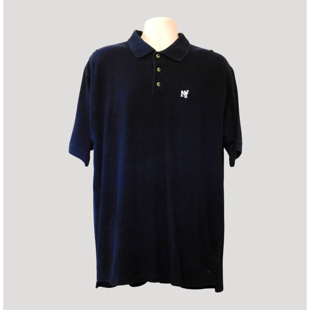 Big Dogs Polo Shirt Mens XL Navy Blue Embroidered Logo Short Sleeve Cotton